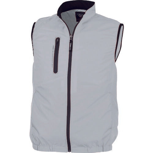 XEBEC 空調服ベストXE98010-22-5L シルバーグレー