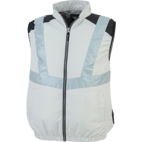 XEBEC 空調服ベストXE98025-22-L シルバーグレー
