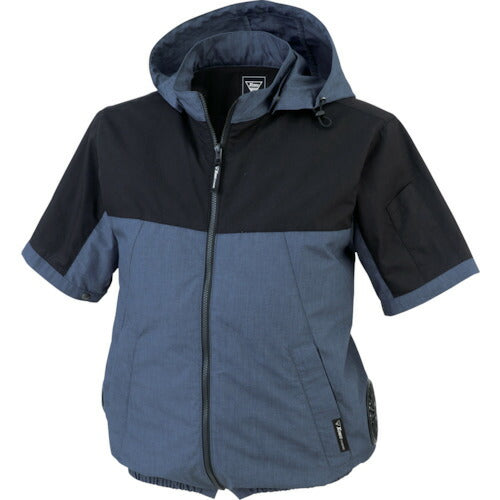 XEBEC 空調服半袖ブルゾンXE98026-116-LL 杢ブルー
