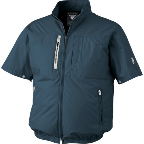 XEBEC 空調服半袖ブルゾンXE98034-19-3L ディープネイビー