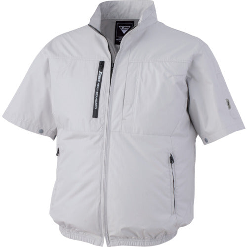 XEBEC 空調服半袖ブルゾンXE98034-22-M シルバーグレー