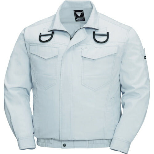XEBEC 綿ポリ混紡ペンタスフルハーネス仕様空調服XE98101-22-M シルバーグレー