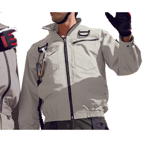XEBEC 綿薄手現場服ヘリンボンフルハーネス仕様空調服XE98102-39-S サンドベージュ