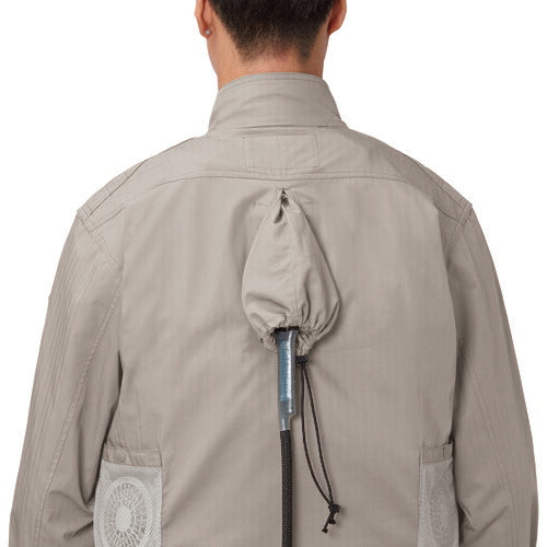 XEBEC 綿薄手現場服ヘリンボンフルハーネス仕様空調服XE98102-62-L アーミーグリーン