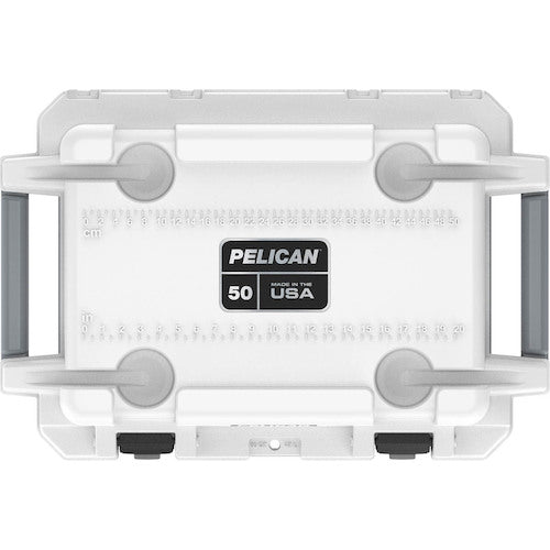 PELICAN 50QT エリートクーラー ホワイトXグレー