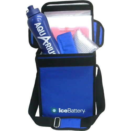 マツウラ 保冷バッグ 10℃水分補給 IceBattery(アイスバッテリー)クールバッグ 縦型 保冷剤1枚付キ