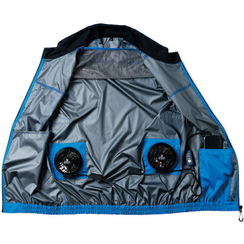 桑和 ファン付キベスト 19309 EFコンプリートセット ネイビー LL