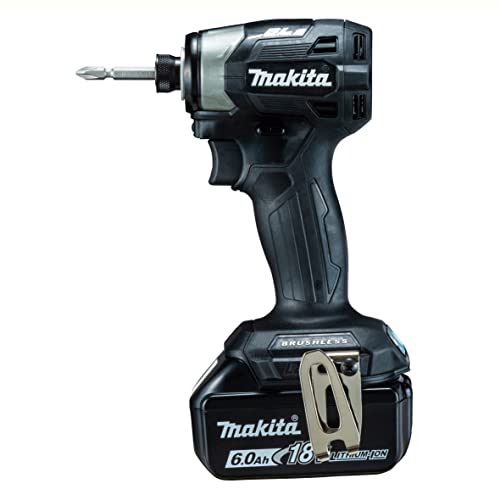 マキタ 充電式インパクトドライバ 18V 最大締付けトルク180N・m 黒 6.0Ah （本体・バッテリ・充電器・ケース付）
