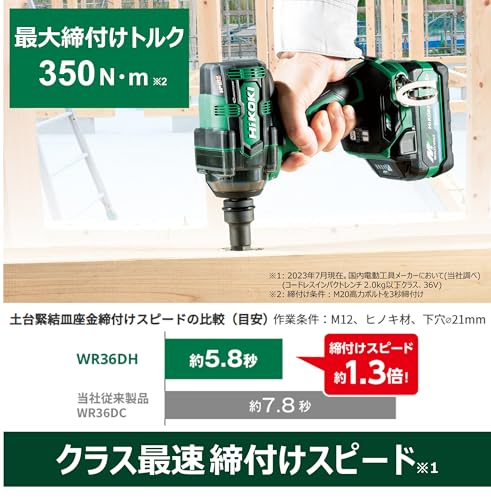 HiKOKI 36Vコードレスインパクトレンチ 本体のみ