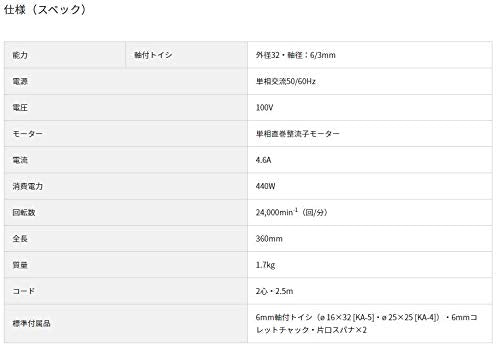 HiKOKI ハンドグラインダ