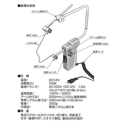 PROXXON ハンドスチロールカッターHSE（本体のみ）