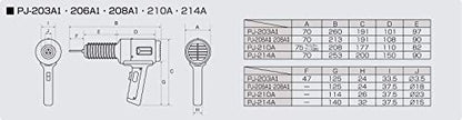 SURE 熱風加工機 プラジェット（温度可変タイプ）200V
