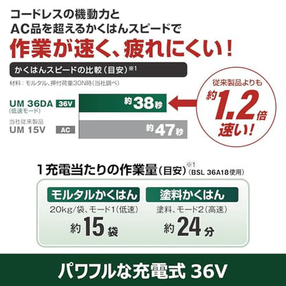 HiKOKI UM36DA−NN コードレスかくはん機 36V 本体のみ