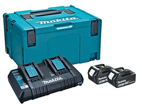 マキタ バッテリ＆充電器セット パワーソースキット1 18V 6.0Ah （バッテリBL1860B×2・充電器DC18RD・ケース（マックパックタイプ3）付）