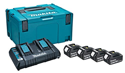 マキタ バッテリ＆充電器セット パワーソースキット2 18V 6.0Ah （バッテリBL1860B×4・充電器DC18RD・ケース（マックパックタイプ3）付）