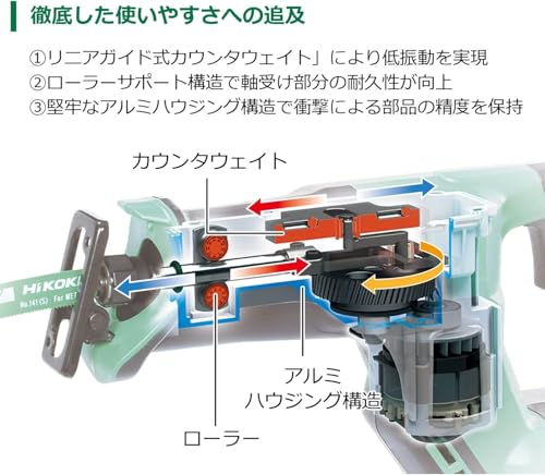 HiKOKI 36Vコードレスセーバソー 新マルチボルトセット品
