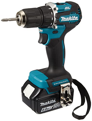 マキタ 充電式ドライバドリル 18V 最大トルク40N・m コンパクトボディ 6.0Ah （本体・バッテリ×2・充電器・ケース付）