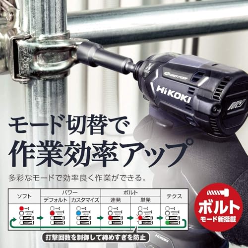 HiKOKI コードレスインパクトドライバ 36V 新マルチボルトセット フレアレッド Bluetooth機能搭載