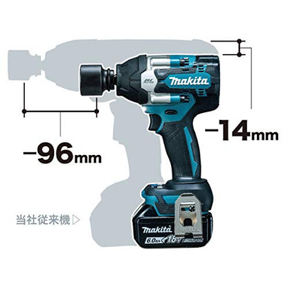 マキタ 充電式インパクトレンチ 18V 最大締付トルク600N・m sq12.7 6.0Ah （本体・バッテリ×2・充電器・ケース付）