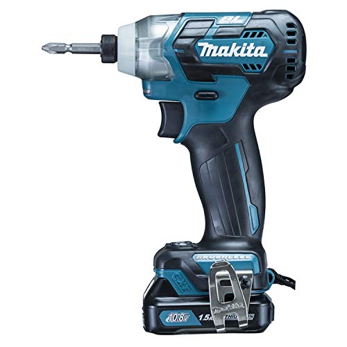 マキタ 充電式インパクトドライバ 10.8Vスライド式 135N・m 青 1.5Ah （本体・バッテリ×2・充電器・ケース付）