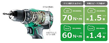 HiKOKI 14.4Vコードレスドライバドリル6.0Ah