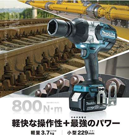 マキタ 充電式インパクトレンチ 18V 最大締付トルク800N・m sq19 6.0Ah （本体・バッテリ×2・充電器・ケース付）