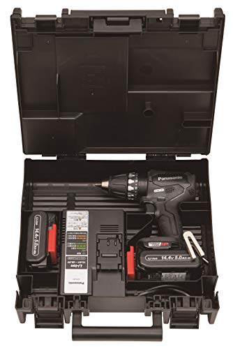 Panasonic デュアル 14.4V5.0Ah 充電式ドリルドライバー 黒