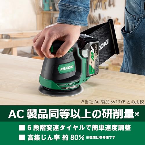 HiKOKI コードレスランダムサンダ Φ125mm 本体のみ