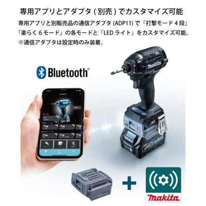 マキタ 充電式インパクトドライバ 40Vmax 220N・m イエロー 2.5Ah （本体・バッテリ×2・充電器・ケース付）