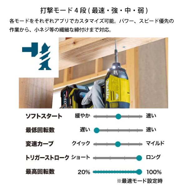 マキタ 充電式インパクトドライバ 40Vmax 220N・m オーセンテックパープル 2.5Ah （本体・バッテリ×2・充電器・ケース付）