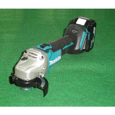 マキタ 充電式ディスクグラインダ 100ミリ 18V 6.0Ah シンプル機能タイプ スライドスイッチ （本体・バッテリ・充電器・ケース付）