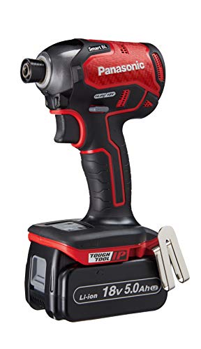 Panasonic デュアル インパクトドライバー 18V 5.0Ahセット 赤
