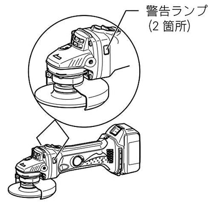 マキタ 充電式ディスクグラインダ 18V 100mm シンプル機能タイプ スライドスイッチ 本体のみ （バッテリ・充電器・ケース別売）