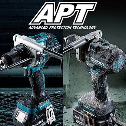 マキタ 充電式ドライバドリル 18V 最大トルク140N・m グリップ付き 6.0Ah （本体・バッテリ×2・充電器・ケース付）