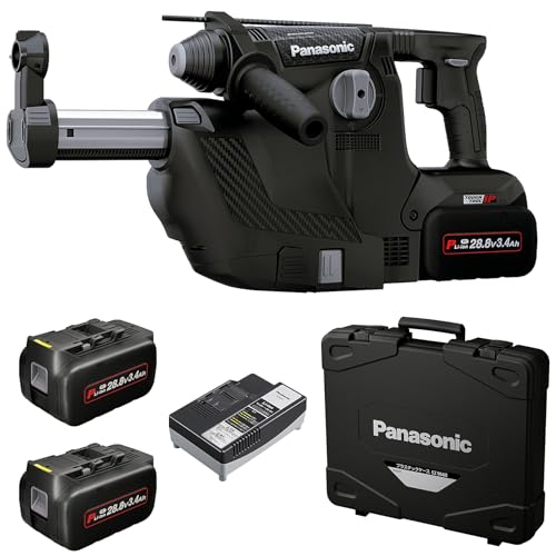 Panasonic 28.8V 充電ハンマードリル 集塵ありセット