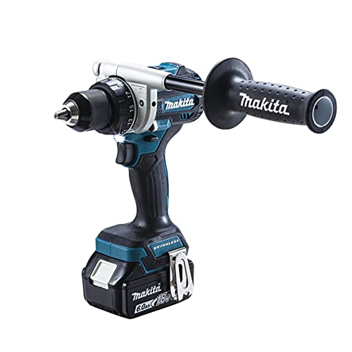 マキタ 充電式ドライバドリル 18V 最大トルク140N・m グリップ付き 6.0Ah （本体・バッテリ×2・充電器・ケース付）