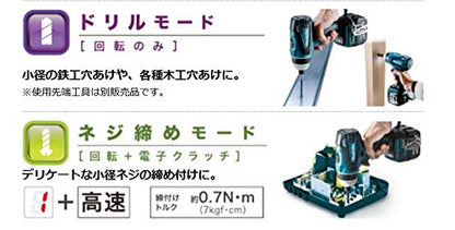 マキタ 充電式4モードインパクトドライバ 14.4V 最大締付トルク145N・m 黒 6.0Ah （本体・バッテリ×2・充電器・ケース付）