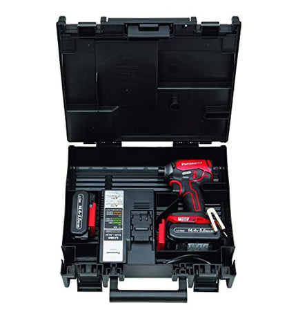 Panasonic デュアル インパクトドライバー 14.4V 5.0Ahセット 赤