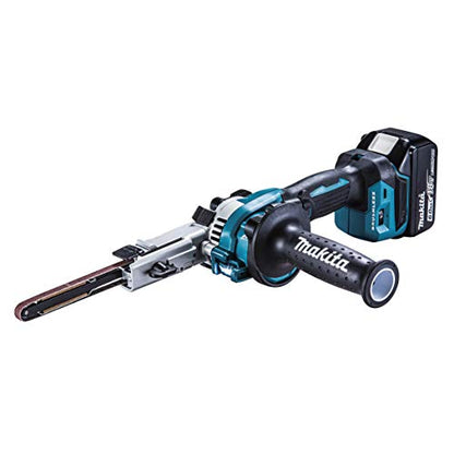 マキタ 充電式ベルトサンダ 18V ベルト幅9mm 6.0Ah （本体・バッテリ・充電器・ケース付）