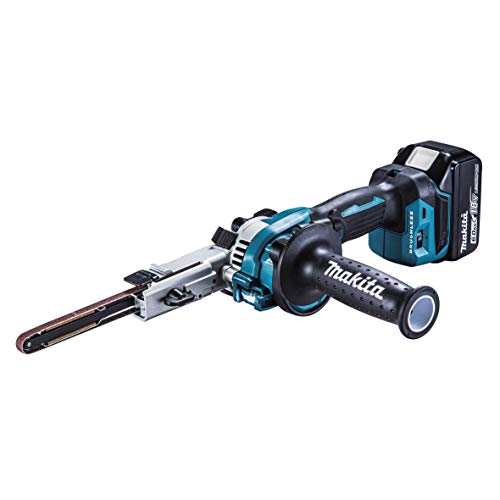 マキタ 充電式ベルトサンダ 18V ベルト幅9mm 6.0Ah （本体・バッテリ・充電器・ケース付）