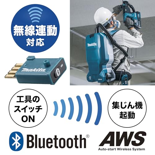マキタ 充電式ハンマドリル 40Vmax 集じんシステムDX12付 青 本体のみ （バッテリ・充電器・ケース別売）