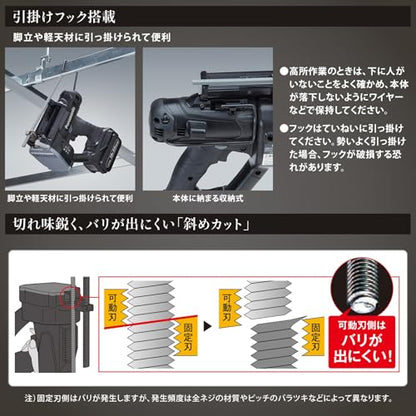 Panasonic デュアル 全ネジカッター 18V5.0Ahセット品