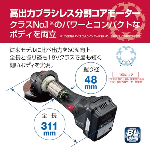 京セラ 充電式ディスクグラインダ