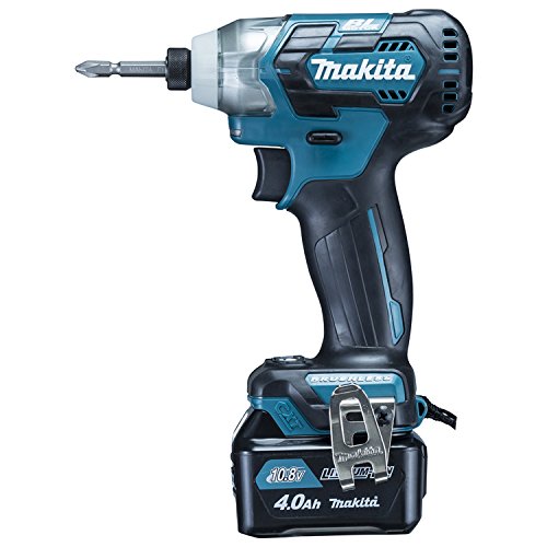 マキタ 充電式インパクトドライバ 10.8Vスライド式 135N・m 青 4.0Ah （本体・バッテリ×2・充電器・ケース付）
