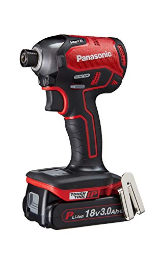 Panasonic デュアル インパクトドライバー 18V 3.0Ahセット 赤