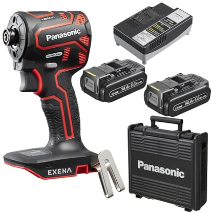 EXENA 充電インパクトドライバー 14.4V5.0Ah電池セット品