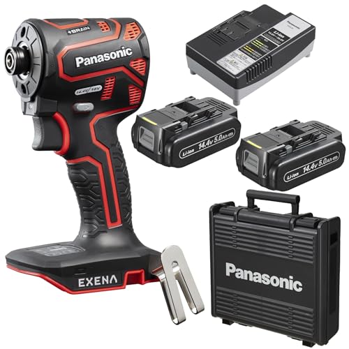 EXENA 充電インパクトドライバー 14.4V5.0Ah電池セット品