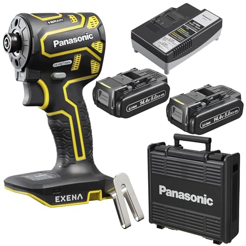 EXENA 充電インパクトドライバー 14.4V5.0Ah電池セット品
