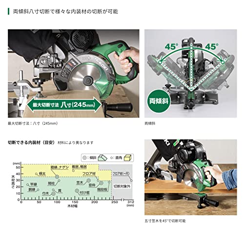 HiKOKI 卓上スライド丸のこ（チップソー黒鯱標準付属タイプ） 165mm