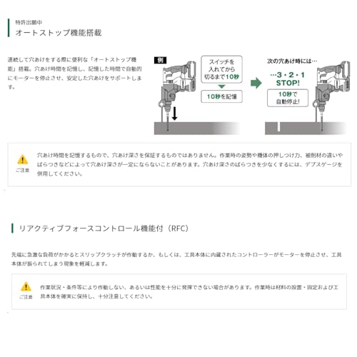 HiKOKI ロータリハンマドリル 18V SDSプラスシャンク 新マルチボルトセット品